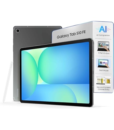 GALAXY Tab s9 FE グレー　WiFiモデル 128GB Samsung Galaxy Tab S9 FE 27.69 cm (10.9 inch) Display, RAM 6