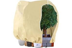 LINSOCLE Hivernage Plante, Housse Hivernage Plante,180 x 120cm Protection Plantes, Housse d’Hivernage, Housse de Protection pour Plantes Housse d'hivernage Réutilisable