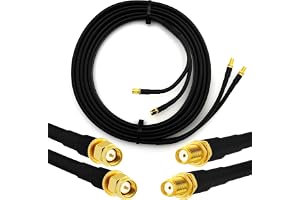 3m SMA Male till SMA Female dubbel koaxialkabel — HF-240 (motsvarande LMR240) Dubbel förlängningskabel 50 ohm i ren