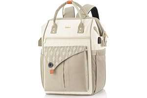 RJEU Plecak damski, szkolny, do pracy, na czas wolny, przemyślany plecak z kieszenią na laptop i kieszenią antykradzieżową,wodoodporny plecak na prezenty dla mamy, dziewczynki, na urodziny