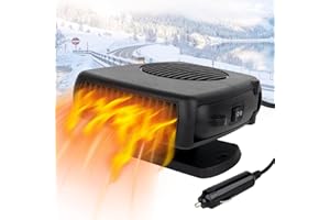 Mineup Grzejnik samochodowy 2 w 1, 12 V, 150 W, odmrażacz do samochodu, ogrzewanie samochodowe zapobiegające zaparowaniu, odmrażanie, wentylator do samochodów ciężarowych, przyczep kempingowych