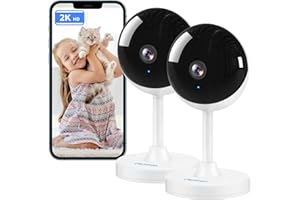 2K Indoor Camera,Owltron Home Security Camera for Baby & Elder, Pet Camera with Motion Detection, Night Vision, 2-Way Talk WiFi Camera, Baby Monitor Works with APP & Alexa- 2 Pack, LF-C3T