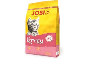 JosiCat Kitten (1 x 10 kg) | Junior | Premium Trockenfutter für wachsende sowie tragende & säugende Katzen | mit hohem Energiegehalt & wertvollem Lachsöl & Vitaminen | Powered by JOSERA | 1er Pack