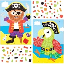 Kit Mosaïque Robot Baker Ross - Lot De 4 Activités Enfants Sans Colle