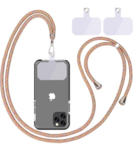 Lanière Universelle HoldMe Air Pour Téléphone – Longueur 160 Cm Réglable – Mousqueton Métal – Pad Inclus – Rouge