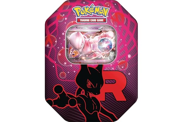 Pokémon : Boîte Team Rocket – Mewtwo-ex du JCC Pokémon (1 Carte Promo Brillante et 4 boosters)