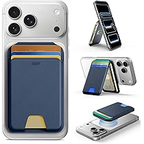 SUPCASE Porte-Cartes Magsafe Avec Support, Portefeuille Magnétique 3000g [Maintien 5 Cartes] [Blocage RFID] Réglable Support Téléphone Trépied Wallet Pour IPhone 17/16/15/14/13/12 Série, Carbon