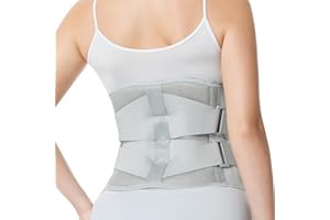 Neotech Care - Stabilizator odcinka lędźwiowego pleców/pas na dolny odcinek kręgosłupa - regulowany, podwójnie ściągany - Szary - rozmiar L