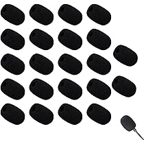 Coperture Spugna Per Microfono - 20 Pezzi Nero 30x8mm - Antivento E Antipolvere - Foto 7