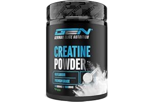 ‎GEN GERMAN ELITE NUTRITION Creatin Pulver - 1kg / 1000 g - Creatine Monohydrat Pulver - Optimale Löslichkeit & mikrofein - Vegan - 293 Anwendungen - German Elite Nutrition