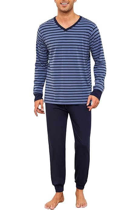 Pantalon Pyjama Homme Carreaux - 95% Coton - Taille élastique & Poches - Confort Nuit & Maison - S à XXL