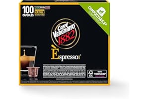 Caffè Vergnano 1882 Èspresso - Capsules Café Compatibles Nespresso, Napoli - Pack de 100 capsules