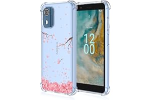 RonRun for Motorola Edge 40 Phone Case Slim TPU Painting Flower Pattern Transparent Anti Fall Protective, Compatible with Motorola Edge 40, Petals