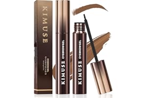 KIMUSE Eyebrow Gel, Tinte Para Cejas Color Natural, Impermeable y de Larga Duración Para Cejas Llenas y Definidas, 0.17 oz (Natural Brown)