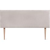 DHOME Upholstered Smooth Exclusive Luxury Edition Series Headboard with Acoustic Wall Legs Absorbent Headboards Headboard Bed