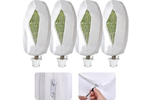 GIONAR 4 Piezas Funda para Plantas, 120 x 80cm Cubiertas de Protección contra Heladas de Plantas, Funda para Plantas para Invierno, Bolsas de protección Vegetal para Proteger Las Plantas