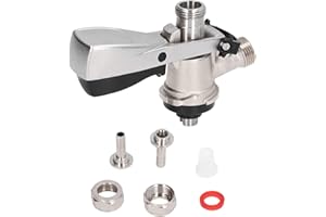 BuyWeek Accoppiatore per Fusti di Birra, G5/8 S Tipo Dispenser in Acciaio Inossidabile Rubinetto Birra Attacco per Fusto di Birra per Bar Hotel Ristoranti