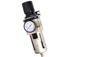 TC TECHNIC Unità di manutenzione filtro aria compressa da 3/4", riduttore di pressione, compressore