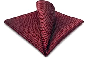 S&W SHLAX&WING Carrés de Poche pour Hommes Couleur Unie Bleu Vert Jaune XL pour Mariage