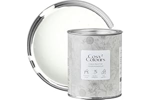 MissPompadour Kreidefarbe für Möbel weiß 750ml, Simply White - Holzfarbe, Holzlack matt innen - Möbellack, Möbelfarbe ohne Schleifen - Kreidefarbe für Holz - CosyColours