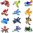 12Pcs Sea Creatures Building Block Set, 12 In 1 Pre Filled Brick Box, Mini Building Block Toy, Building Toy Set, STEM Building Blocks Toy, Classroom Prize Toy, Learning Toy to Develop Fine Motor Skill