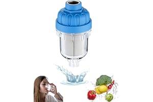 MAGIC SELECT Wassersediment-Vorfilter (40Mikron - 3/4 Zoll). SUS304 Edelstahl-Reinigungsfilter. Entfernt Rost, Bakterien und Schwermetalle aus dem Wasser zum Trinken, Kochen, Duschen, Waschen.