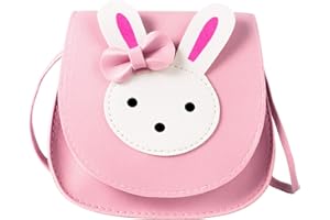 ORPAPA Mädchen Umhängetasche, Kinder Niedlicher Hase CrossBody Bag Handtasche Mini Prinzessin Messenger Bags Geldbörse mit verstellbarem Gurt für Kinder Mädchen