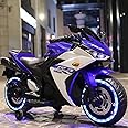 Shipeeship Battery Operated Bike for Kids with LED Light & Music | Baby Ride on Toy Rechargeable Battery Bike | Electric Bike for Kids to Drive 2 to 7 Years Boys Girls (Blue)