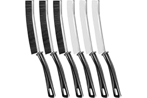 Yeria Cepillo de Limpieza de Grietas de Cerdas Duras, Cepillo Limpiador de Juntas para Juntas Profundas de Azulejos, Herramienta de Limpieza para Grietas (3 Negro + 3 Blancos)