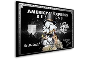 Kunstgestalten24 Obraz na płótnie obraz ścienny komiks Dagobert Amex Its your Year druk artystyczny dekoracja do pomieszczeń i dekoracji ścian duże rozmiary