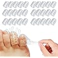 Vinuwu 30Pcs Toe Protectors, Silicone Little Toe Caps, Gel Toe Protector for Women Men, Breathable Toe Caps for Pinky Toes, Anti-Friction Toe Sleeves Separators for Shoes, Blister Prevention