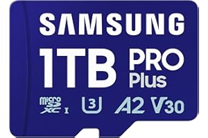 Samsung PRO Plus (2024) microSD card + SD adapter, 1 TB, UHS-I U3, Full HD & 4K UHD, 180 MB/s read, 130 MB/s write, memory card for smartphone, action cam, handheld console, MB-MD1T0SA/EU