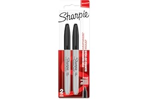 Sharpie Permanent Markers | Fine Point for Bold Details | Black Ink | 2 Marker Pens