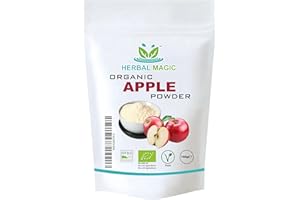 Herbal Magic's Pure & Organic Apple Powder - Rich & Vibrant Smoothies, Shakes, Juices, Baking, Cuisines - irresistibly delicious - for an active lifestyle -100g (Pack of 1)…