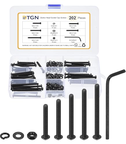 Uxcell Black M4 X 10mm Hex Socket Countersunk Screws - 100 Pack, 10.9 Alloy Steel - View #11