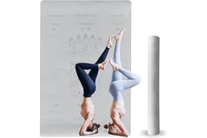 FunWater Yoga Mat Non Slip, Foldable Exercise TPE Mat Ideal for Women, Men, Eco Friendly and Lightweight Fitness Mat for Pilates, HIIT, Yoga, Home Workouts