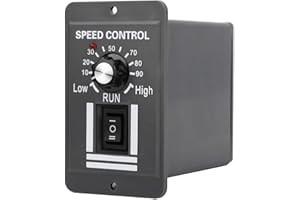 Uadme Motor Speed Controller, DC12-60V 20A Brush Motor Speed Controllers, Adjustable Motors Governor Forward/Reverse Switch Electric Motor Speed Regulato, PWM Controller