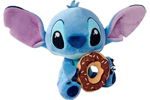 Simba Peluche Disney Stitch con Rosquilla 25 cm Felpa Suave Diseño Dulce con Gesto Adorable Ideal para Regalar o Coleccionar Desde los Primeros Meses Producto Oficial (6315870518)