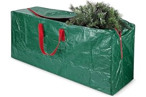 CHGANG Christmas Tree Storage Bag, Extra Large Christmas Tree Bag Fits Up to 7.5 Ft Artificial Trees, PVC Reinforced Waterproof Xmas Tree Bag Storage Bag with Dual Zipper (122x38x51cm)