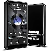 Gueray Bluetooth MP3 Player, 8GB MP3-Player mit Touchscreen, Verlustfreier HiFi Sound Musik Player mit Kopfhörern…