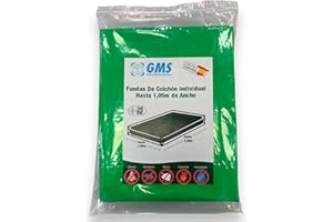 GMS GLOBAL MOVING SOLUTIONS Funda De Colchón para Mudanzas y Trasteros, Colchones de hasta 1,05m de Ancho y 2,3m de Alto (Verde - Colchones de hasta 1,05m)