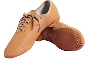 SLEMON s.Lemon Scarpe Jazz,Vera Pelle Scarpe Danza Jazz per Uomo Donna