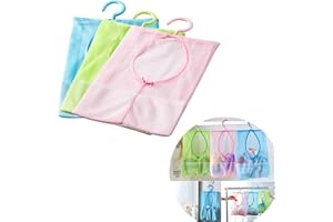 SWIRLCOLOR 3 Stück Netzbeutel Netztasche Wädchenetz Multifunktion Netz Beutel Mit Aufhänger, Hängende Speicher-Netztasche für Familie