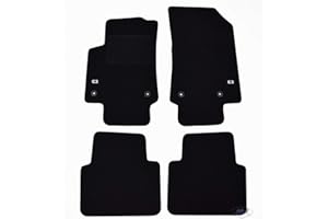 J&J AUTOMOTIVE | Logo Tapis De Sol Noir Velours sur Mesure pour C3 Aircross 2 Depuis 2017, Base Antidérapante, Tapis conducteur renforcé