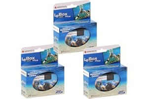 AGFAPHOTO Agfa Le Box Ocean - Cámara Desechables Impermeable de un solo uso (3 unidades)