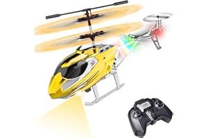 TERRAMUS Elicottero RC 2.4G elicottero telecomandato Indoor RC Elicottero giocattolo con luce LED & 3.5 canali & giroscopio mini elicottero posizionato altezza aereo regalo bambini ragazzi