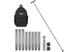 aiGear Bastone Tattico/Bastoncini Trekking | Utensili per L'esterno Accessori | 5/6/7/8 Tubi | CNC Lavorato in Alluminio Canna Tattica | per Campeggio Alpinismo Backpacking