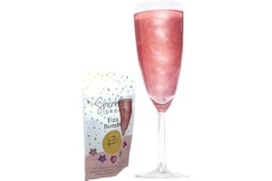 Sparkle Drops Shimmer Raspberry Star Fizz Bombs For Drinks, Gin, Cocktails, Sparkling Wine And Prosecco 20g