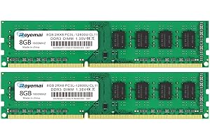 D DUOMEIQI 16GB Kit DDR3 12800U Dimm Arbeitsspeicher PC3L- 12800 DDR3L 1600mhz 2X8GB 2Rx8 1.35V/1.5V CL11 Arbeitsspeicher für Desktop Computer