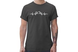 Shirtracer - T-Shirt Herren - Biker - Herzschlag Motorrad - Motorbike